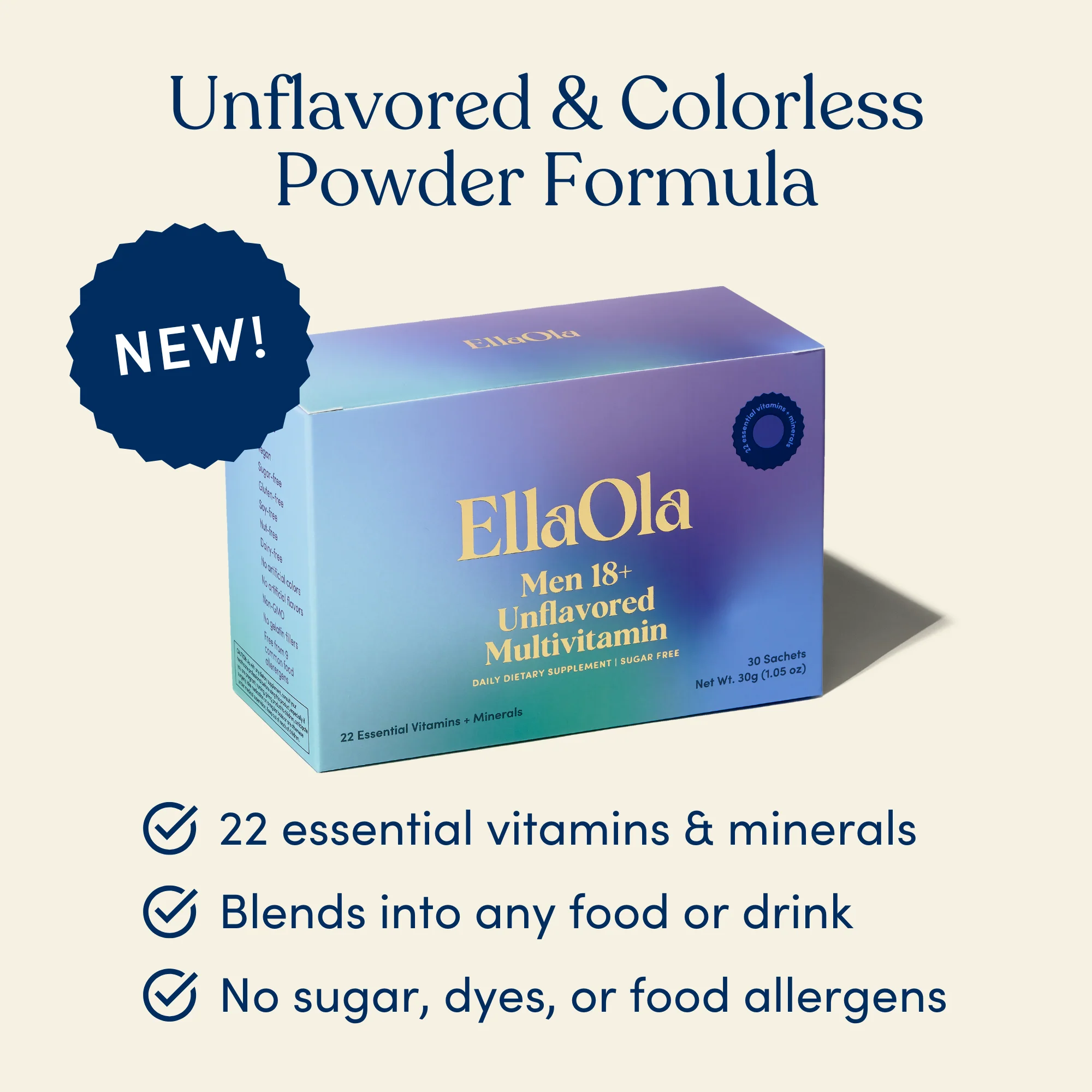 Men's Essential Unflavored Multivitamin - Image 3