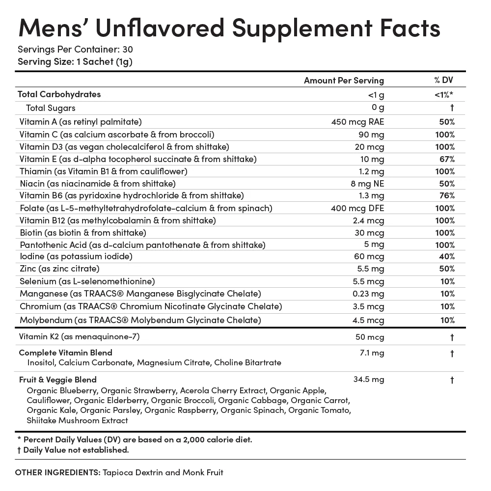 Men's Essential Unflavored Multivitamin (RC) - Image 4