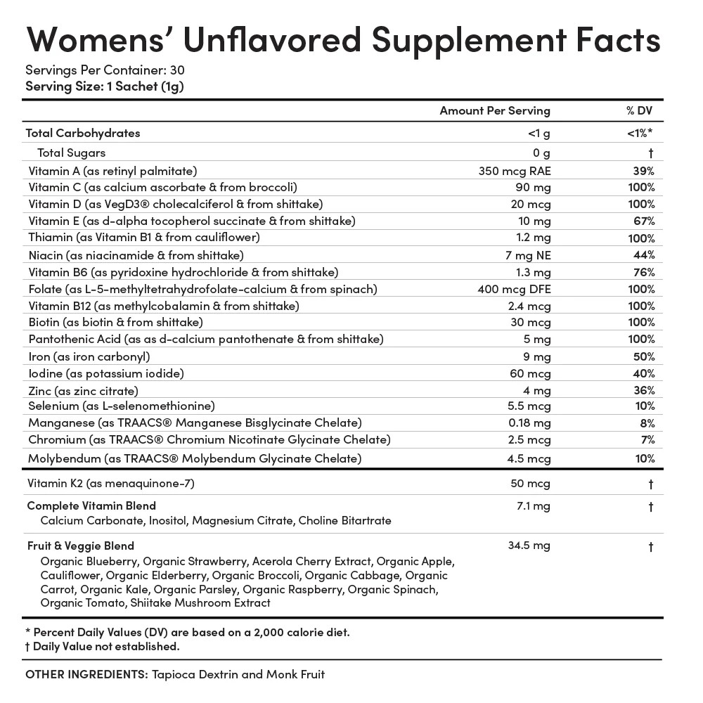 Women’s Essential Unflavored Multivitamin (C) - Image 9